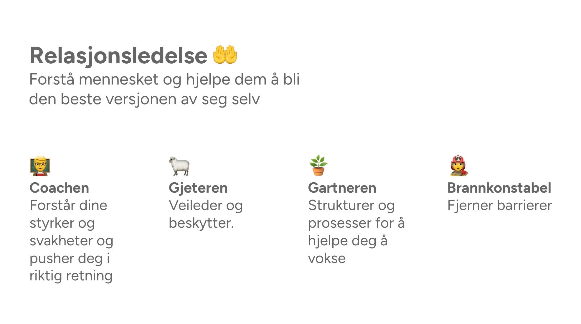 relasjonsledelse slide