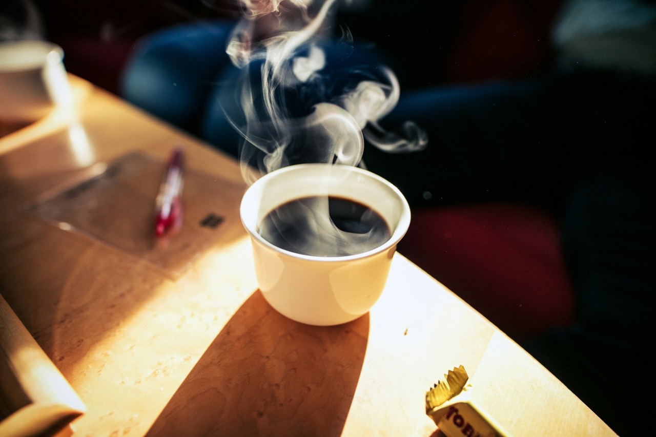 hot cup of coffee
